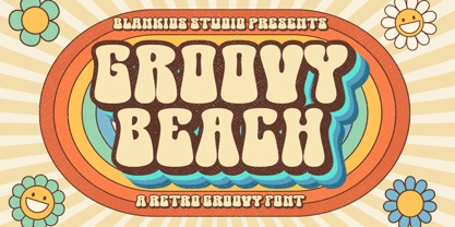 Groovy Beach Font Poster 1