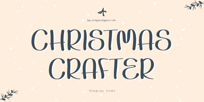 Christmas Crafter Font Poster 1
