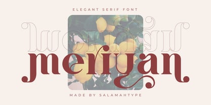 Meriyan Font Poster 1