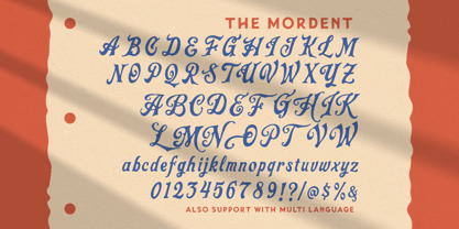 The Mordent Font Poster 6