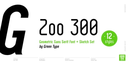 Zoo 300 Font Poster 1