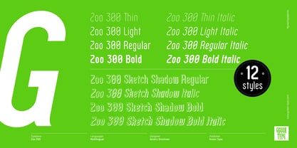 Zoo 300 Font Poster 4