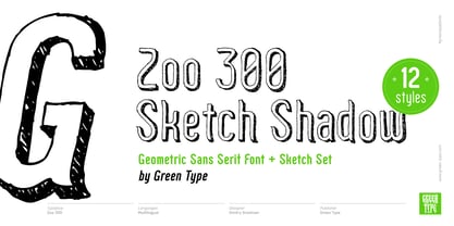 Zoo 300 Font Poster 3