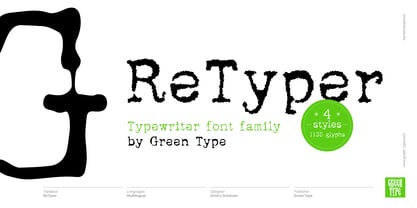 ReTyper Font Poster 1