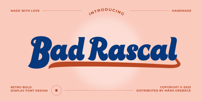 Bad Rascal Font Poster 1