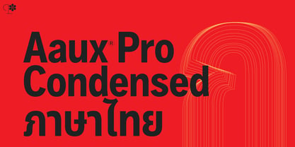 Aaux Pro Thai Condensed Font Poster 7