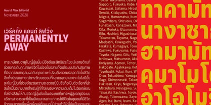 Aaux Pro Thai Condensed Font Poster 10