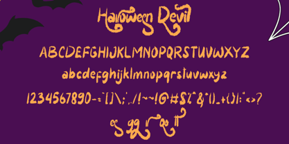 Halloween Devil Font Poster 6