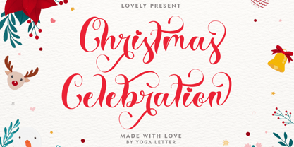Christmas Celebration Font Poster 1