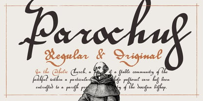 Parochus Font Poster 1