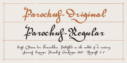 Parochus Font Poster 2