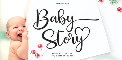 Baby Story Font Poster 1
