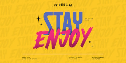 Stay Enjoy Font Poster 1