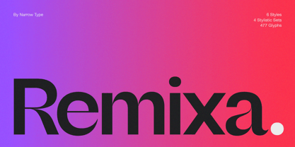 Remixa Font Poster 1