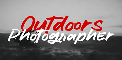 Outdoors Photographer Font Poster 1