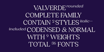 Valverde Rounded Font Poster 6