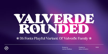 Valverde Rounded Font Poster 1