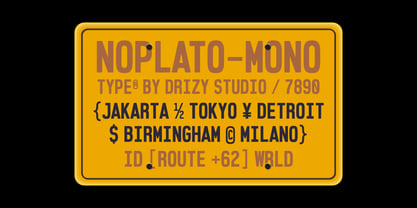 Noplato Font Poster 2