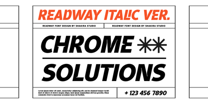 Readway Font Poster 4