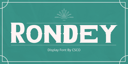 Rondey Font Poster 1