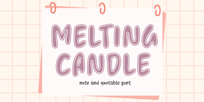 Melting Candle Font Poster 1