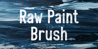 Raw Paint Brush Font Poster 1