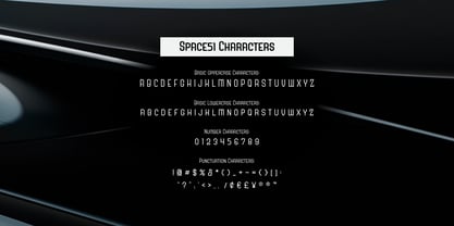 Space 51 Font Poster 4