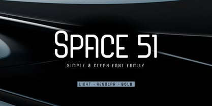 Space 51 Font Poster 1