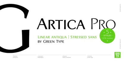 Artica Pro Font Poster 1