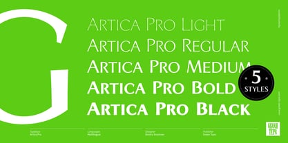Artica Pro Font Poster 4