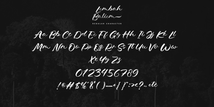 Lembah Baliem Font Poster 8