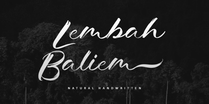 Lembah Baliem Font Poster 1