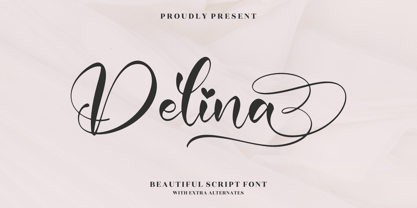 Delina Font Poster 1