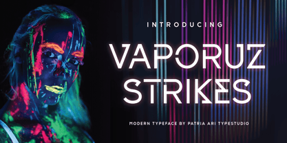 Vaporuz Strikes Font Poster 1