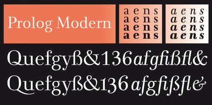 Prolog Modern Font Poster 2