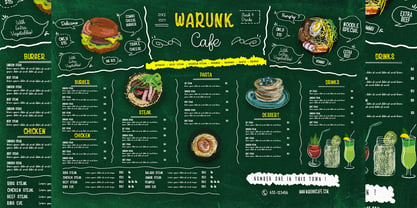 Hungry Chalk Font Poster 2