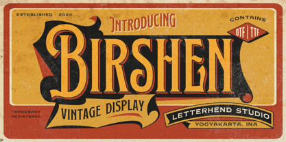 Birshen Font Poster 1