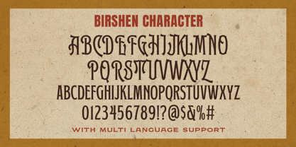 Birshen Font Poster 7