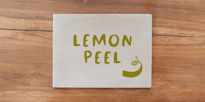 Lemon Peel Font Poster 1