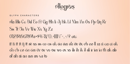 Alegros Font Poster 9