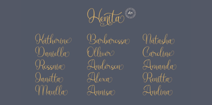 Henita Font Poster 7