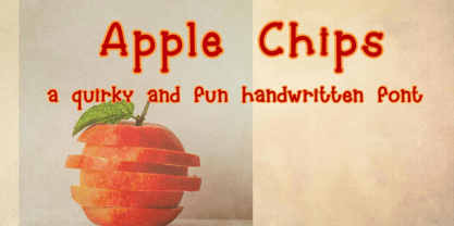 Apple Chips Font Poster 1