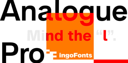 Analogue Pro Font Poster 1