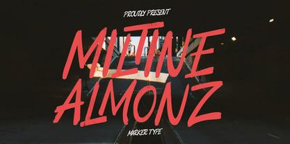 Miltine Almonz Font Poster 1