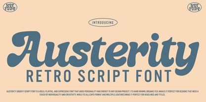 Austerity Font Poster 1