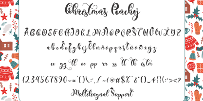 Christmas Peachy Font Poster 5