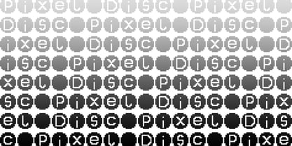 Pixel Disc Font Poster 1