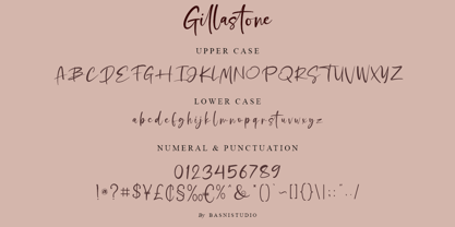 Gillastone Font Poster 6