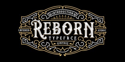 Reborn Typeface Font Poster 1