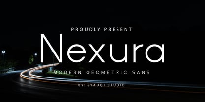 Nexura Font Poster 1